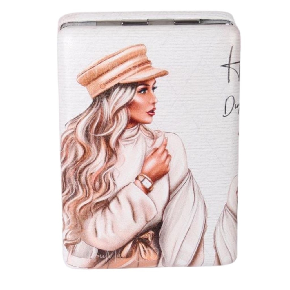 NEW Compact Mirror With Fashion Illustration